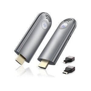 Wireless HDMI Transmitter and Receiver Plug & Play Portable 2.4G/5G Extender Kit